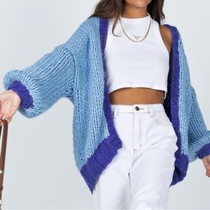 chunky knit cardigan sweater